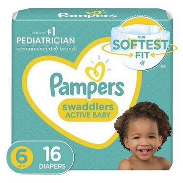 Pampers Swaddlers Jumbo Size 6 16 Count by Pampers