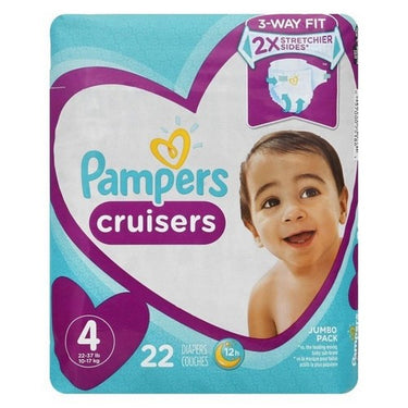 Pampers Cruisers Jumbo Size 4 22 22 Count by Pampers