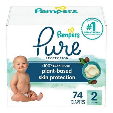 Pampers Pure Protection Size-2 74 Count by Pampers