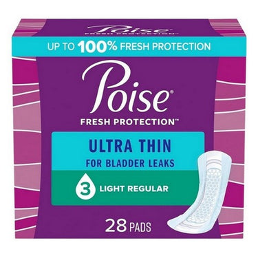 Poise Ultra Thin Pads Light Absorbency 28 Count by Poise