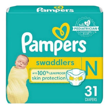 Pampers Swaddlers Jumbo Size-0 31 Count by Pampers