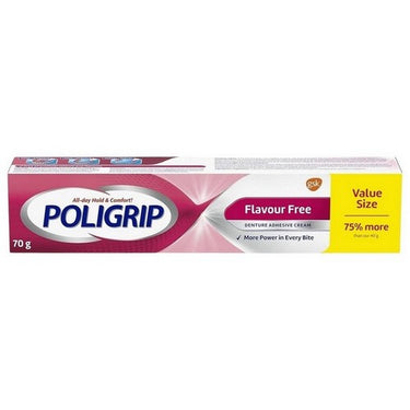 Poligrip Flavour Free 70 Grams by Poligrip