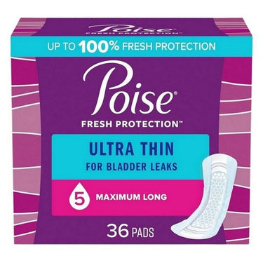 Poise Ultra Thin Pads Maximum Absorbency Long 36 Count by Poise