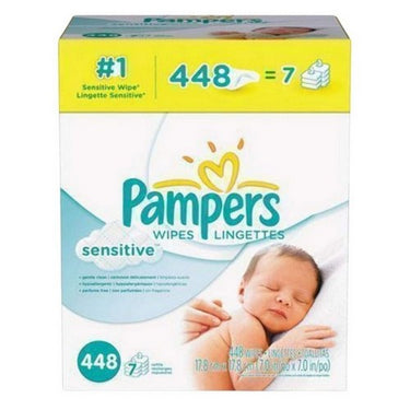 Pampers Baby Wipes Sensitive 448 Count by Pampers