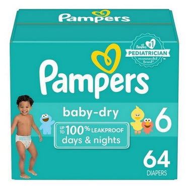 Pampers Baby Dry Super Size 6 64 Count by Pampers