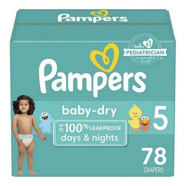 Pampers Baby Dry Super Size 5 78 Count by Pampers