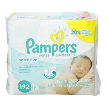 Pampers Wipes Sensitive Refill 192 Count by Pampers