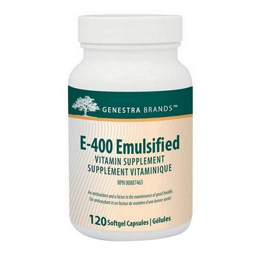 E400 Emulsified  120 Softgels by Genestra Brands