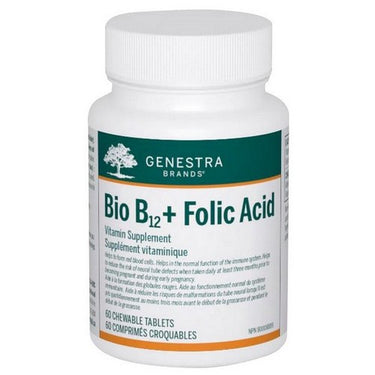 Bio B12 + Folic Acid 60 Chewable Tablets by Genestra Brands