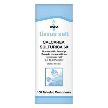 Calcarea sulfurica 6X 100 Tablets by Unda