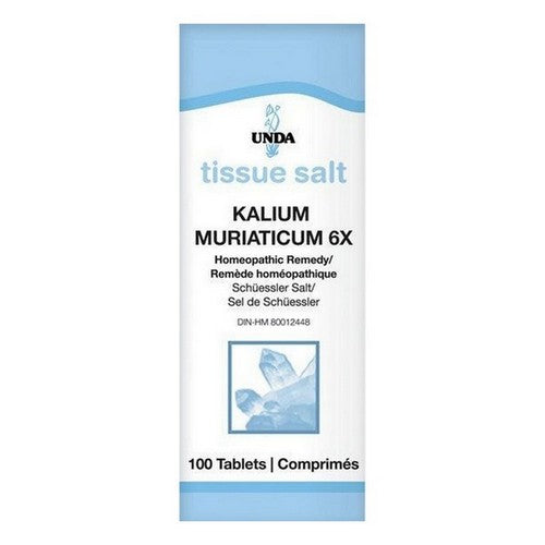Kalium Muriaticum 6X 100 Tablets by Unda