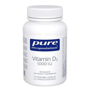 Vitamin D3 120 VegCaps by Pure Encapsulations