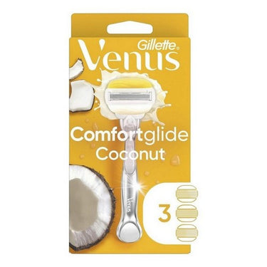 Gillette Venus Comfortglide Plus Olay Coconut Women's Razor 4 Count by Gillette