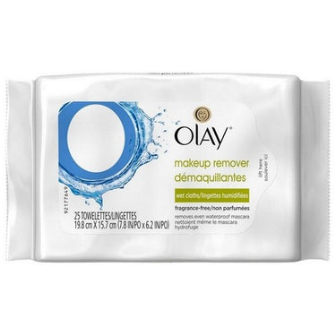 Olay Makeup Remover Wet Cloths Fragrance Free 25 Count by Olay