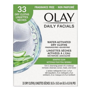 Olay Daily Facial Cloths Sensitive Refill 33 Count by Olay