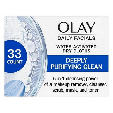 Olay Daily Facial Cloths Combination Oily Refill 33 Count by Olay