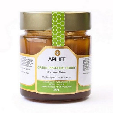 APILIFE Green Propolis + Blackseed Honey 6 X 250 Grams by APILIFE