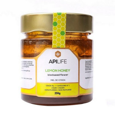 APILIFE Lemon + Blackseed Honey 6 X 250 Grams by APILIFE