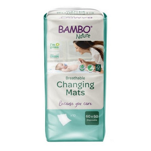 Bambo Nature Breathable Changing Mats 24"x24" 10 Count by Bambo Nature
