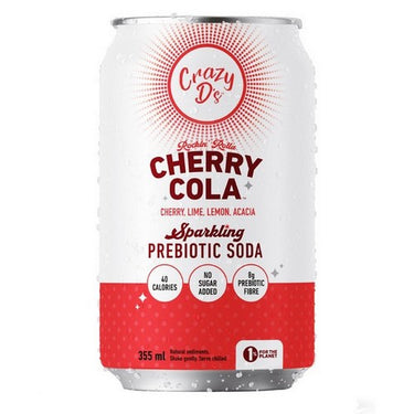 Crazy D's Prebiotic Soda Cherry Cola 12 X 355 Ml by Crazy D's