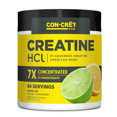 CON-CRET Creatine HCl Lemon Lime 64 Servings by Con-Cret