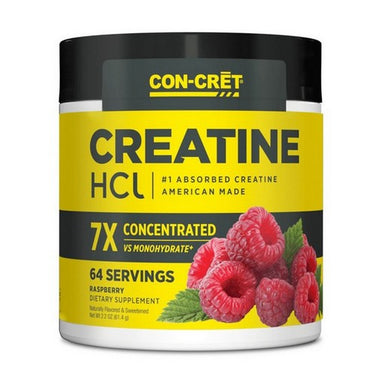 CON-CRET Creatine HCl Raspberry 64 Servings by Con-Cret