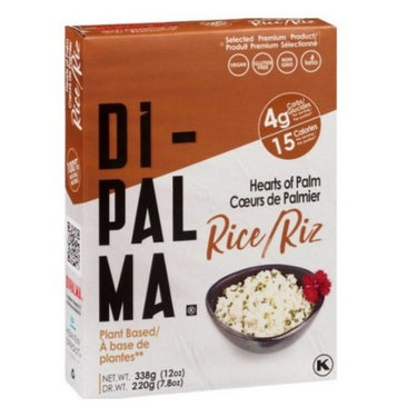 Dipalma Hearts of Palm Rice 12 X 338 Grams by Dipalma