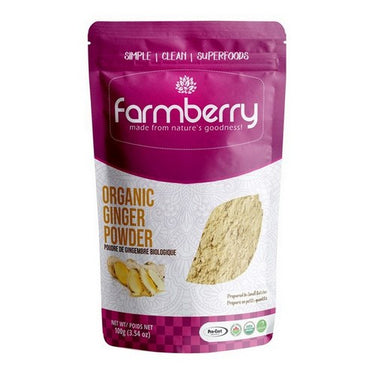 Farmberry Powder Organic Ginger 100 Grams by Farmberry
