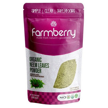 Farmberry Powder Organic Neem Leaf 230 Grams by Farmberry