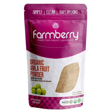 Farmberry Powder Organic Amla Fruit 230 Grams by Farmberry