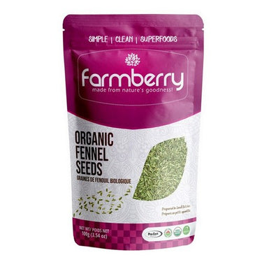 Farmberry Organic Fennel Seeds 100 Grams by Farmberry