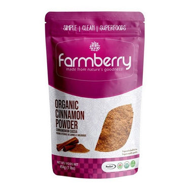 Farmberry Powder Organic Cinnamon 454 Grams by Farmberry