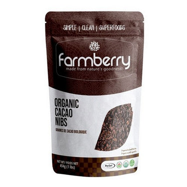 Farmberry Powder Organic Cacao Nibs 454 Grams by Farmberry