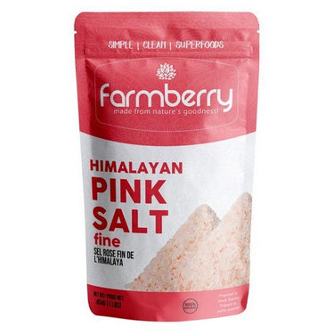 Farmberry Himalayan Pink Salt Fine 454 Grams by Farmberry