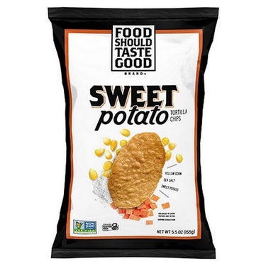 FSTG Tortilla Chips Sweet Potato Bilingual 12 X 5.5 Oz by Food Should Taste Good