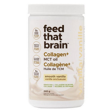 Feed That Brain Collagen + MCT Vanilla 240 Grams by Feed That Brain