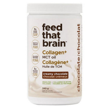 Feed That Brain Collagen + MCT Chocolate 240 Grams by Feed That Brain