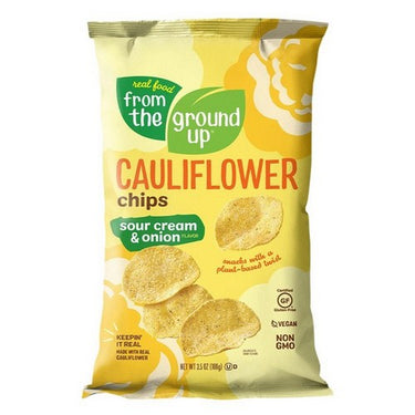 FTGU Potato Chips Cauliflower Sour Cream And Onion 12 X 3.5 Oz by From The Ground Up