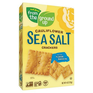 FTGU Crackers Cauliflower Sea Salt Bilingual 6 X 4 Oz by From The Ground Up