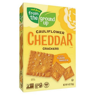 FTGU Crackers Cauliflower Cheddar Bilingual 6 X 4 Oz by From The Ground Up