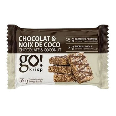 Go Krisp Chocolate Coconut 12 X 55 Grams by Go Nutrition