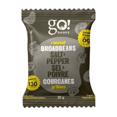 Go Nutrition, Broad Beanz Salt and Pepper, 12 X 28 Grams