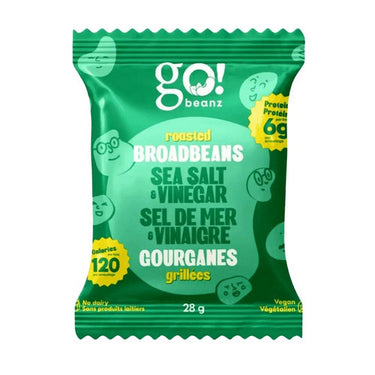 Broad Beanz Salt And Vinegar 12 X 28 Grams by Go Nutrition