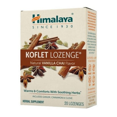 Himalaya Koflet Lozenge Vanilla Chai (MIN 6) 20 Count by Himalaya Herbal