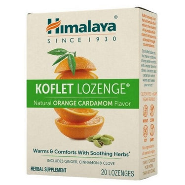Himalaya Koflet Lozenge Orange Cardamom (MIN 6) 20 Count by Himalaya Herbal