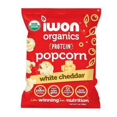 IWON Protein Popcorn White Cheddar 8 X 28 Grams by Iwon Organics