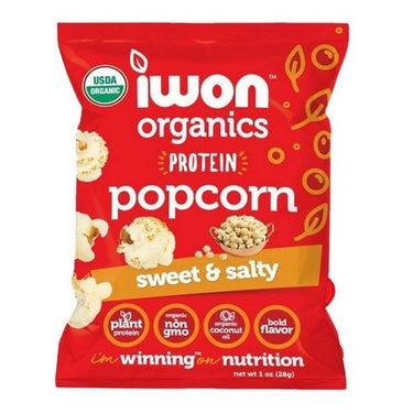 IWON Protein Popcorn Sweet & Salty 8 X 28 Grams by Iwon Organics