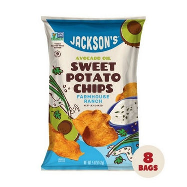 Jackson's Sweet Potato Chips Farmhouse Ranch 5 Oz X 12 by Jackson's