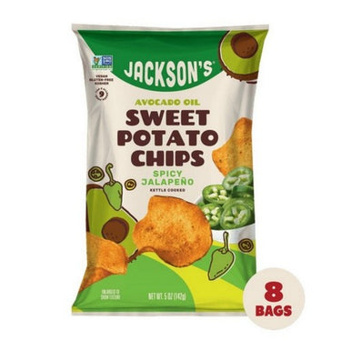 Jackson's Sweet Potato Chips Spicy Jalapeno 5 Oz X 12 by Jackson's