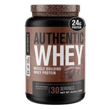 Jacked Factory Authentic Whey Chocolate 30 Servings by Jacked Factory